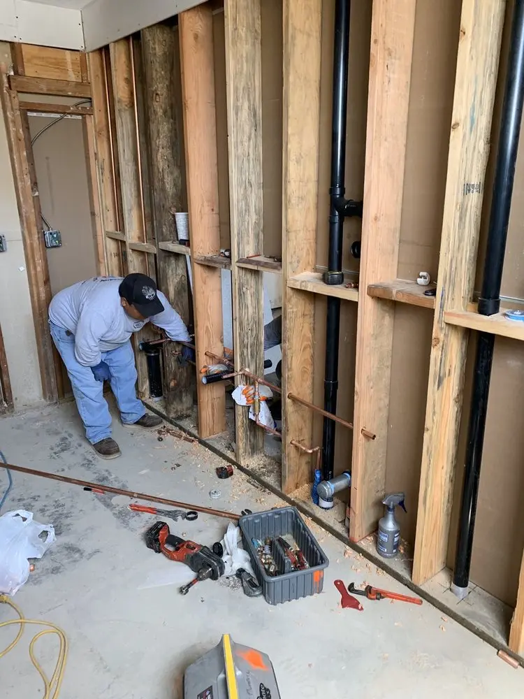 Commercial rough-in plumbing for Water Heater Replacement in Carmel